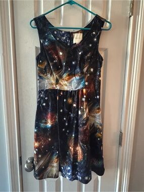 ModCloth galaxy universe skater dress